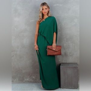 From the Source One Shoulder Maxi Dress